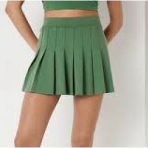 PINK Victoria’s Secret Green Pleated Mini Tennis Skort Size Medium